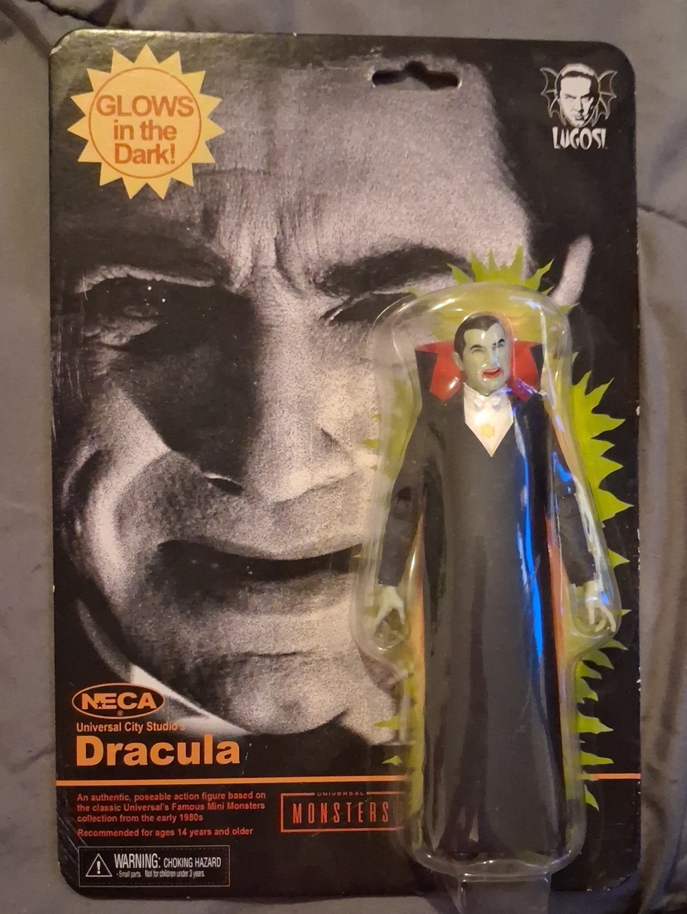 NECA Dracula Action Figure for Kids - Black with Red Accents